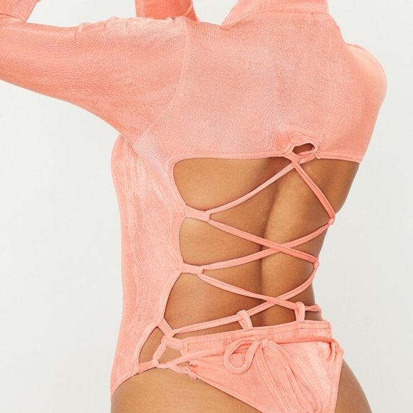 PrettyLittleThing Other - Never Worn Pretty Little Thing Coral Bodysuit